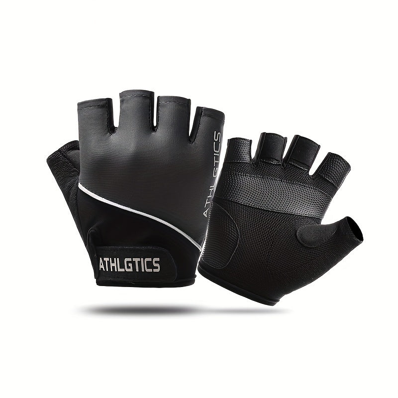 Breathable Half Finger Sports Gloves with Non Slip Grip