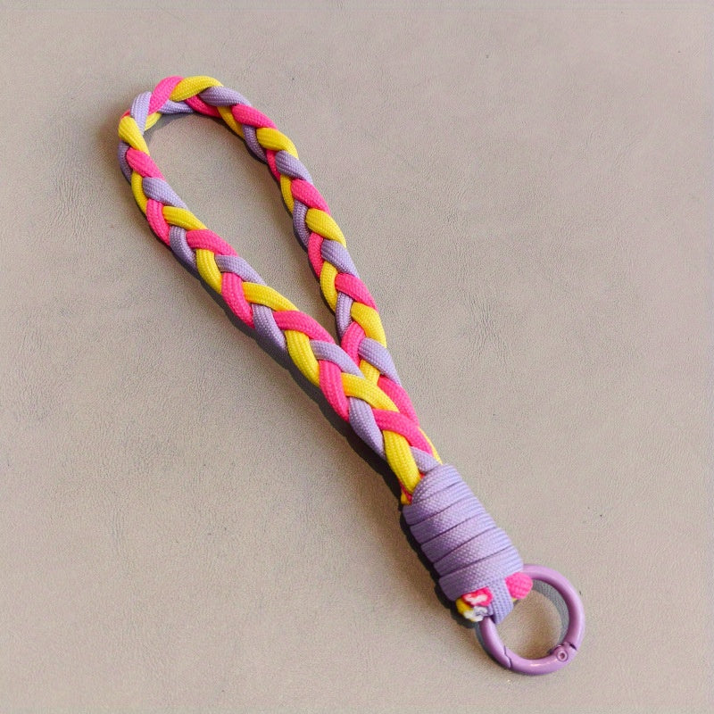Braided Lanyard Keychain for Mobile Phone Case