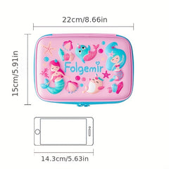 Kids Cartoon Pencil Case Hard Pen Case Educational Painting Bag
