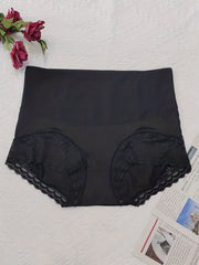 Women's Plus Lace High Rise Butt Lifting Underwear