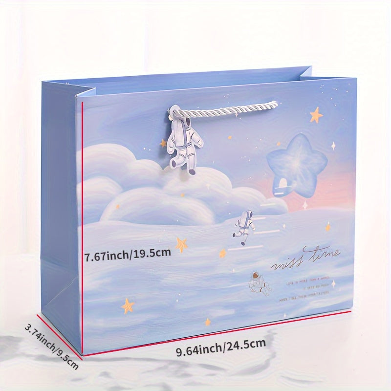 Horizontal Astronaut Planet Gift Bag for Kids Birthday