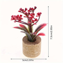 Toy House Decoration Dollhouse Simulation Succulent Plant Ornament