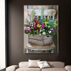 Flower Potted Plant Painting By Numbers Kit for Adults - DIY Acrylic Set