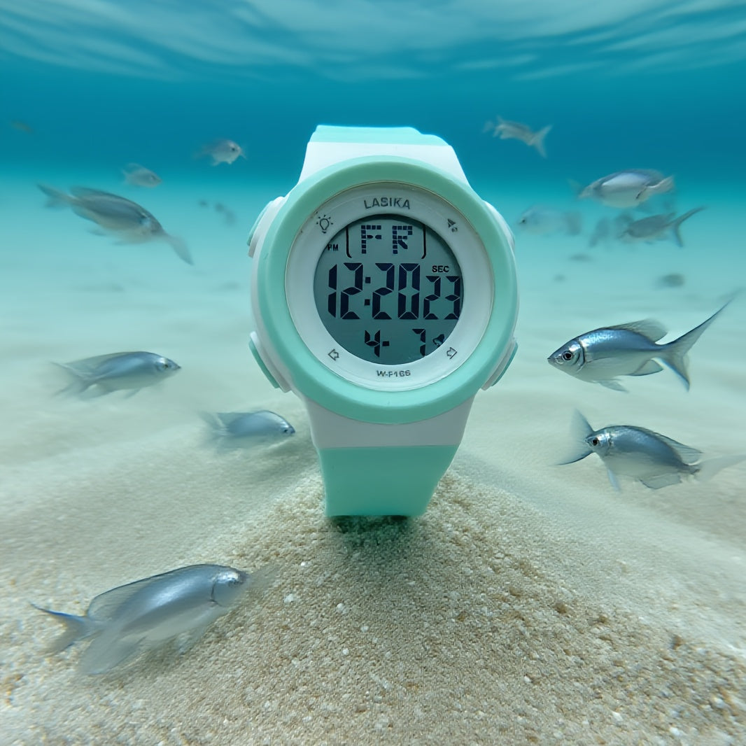 Kids Digital Watch with Alarm Light & Purple Strap
