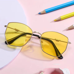 Girl's Polygonal Sunglasses Decoration Outdoor Beach Sunshade