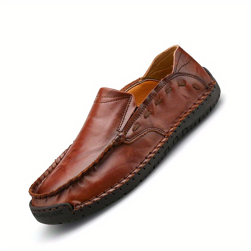 Men's Comfy Stitch Loafer Shoes Non-Slip Slip-On Driving Shoes