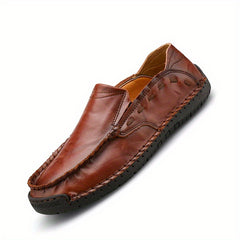 Men's Comfy Stitch Loafer Shoes Non-Slip Slip-On Driving Shoes