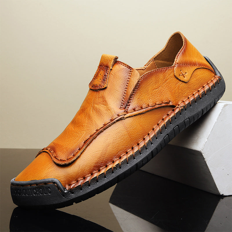 Men's Stitch Detail Loafer Shoes Slip On Comfy Non slip Shoes