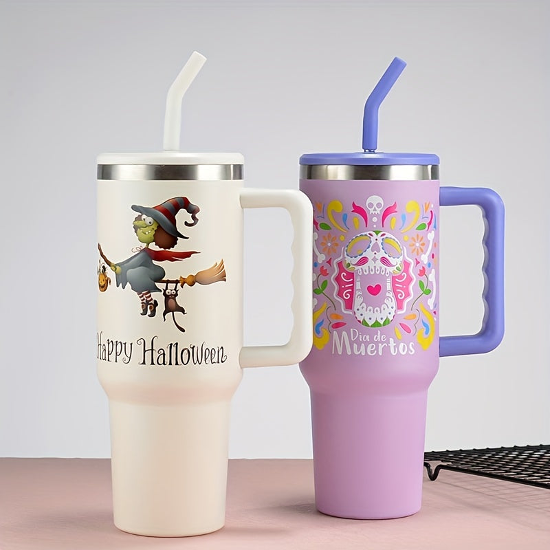 Halloween Tumbler 40oz Stainless Steel Thermal Water Bottle