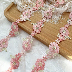 Water Soluble Lace Embroidery Lace 1 Yard DIY Handicraft Flowers Sewin