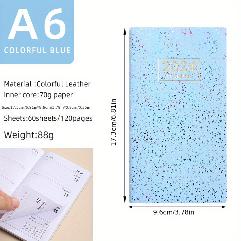 A6 English Agenda Book Laser Plan Book