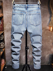 Christmas Special Slim Fit Ripped Denim Jeans