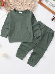 Girls Long Sleeve Crew Neck Pullover & Sweatpants Set