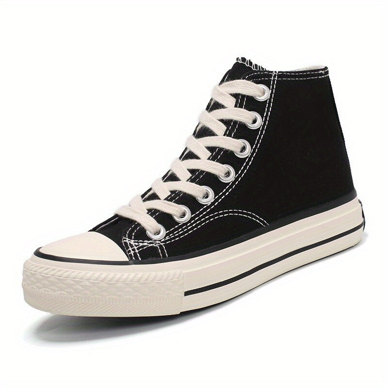 Women's High Top Canvas Shoes Classic Lace Up Skate Shoes