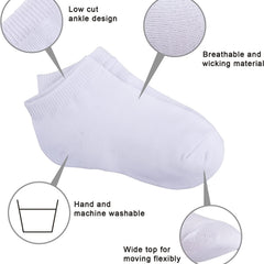 10 Pairs Kids Cotton Ankle Socks Soft Breathable Comfortable
