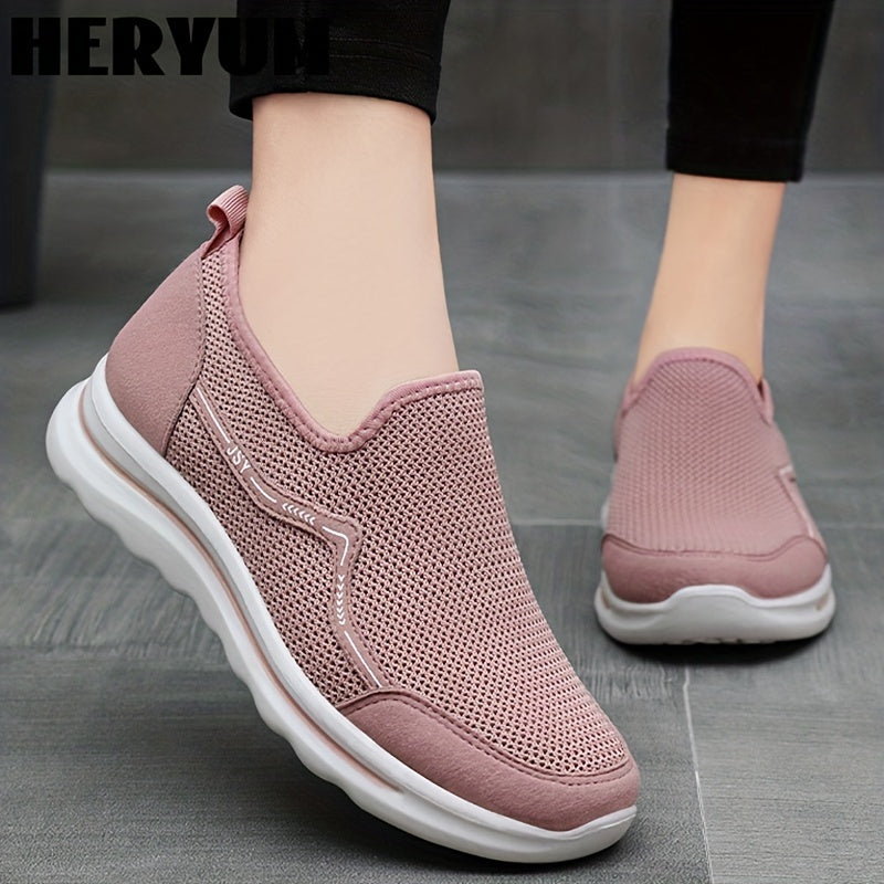 Women's Mesh Slip-On Sneakers Lightweight Breathable Casual Shoes