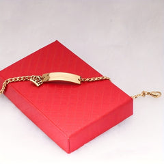 Stainless Steel Laser DIY Letter Bracelet for Boys and Girls
