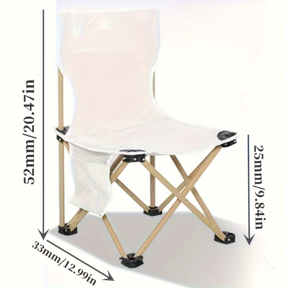 Portable Folding Camping Chair with Cup Holder for Adults