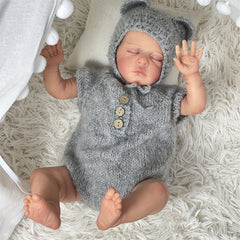 18" Reborn Doll Sleep Baby Soft Body 3D Vein Skin Art Doll