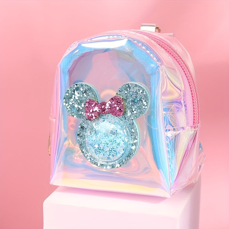 Cartoon Laser Sequin Mouse Bag Coin Purse - Holiday Party Gift