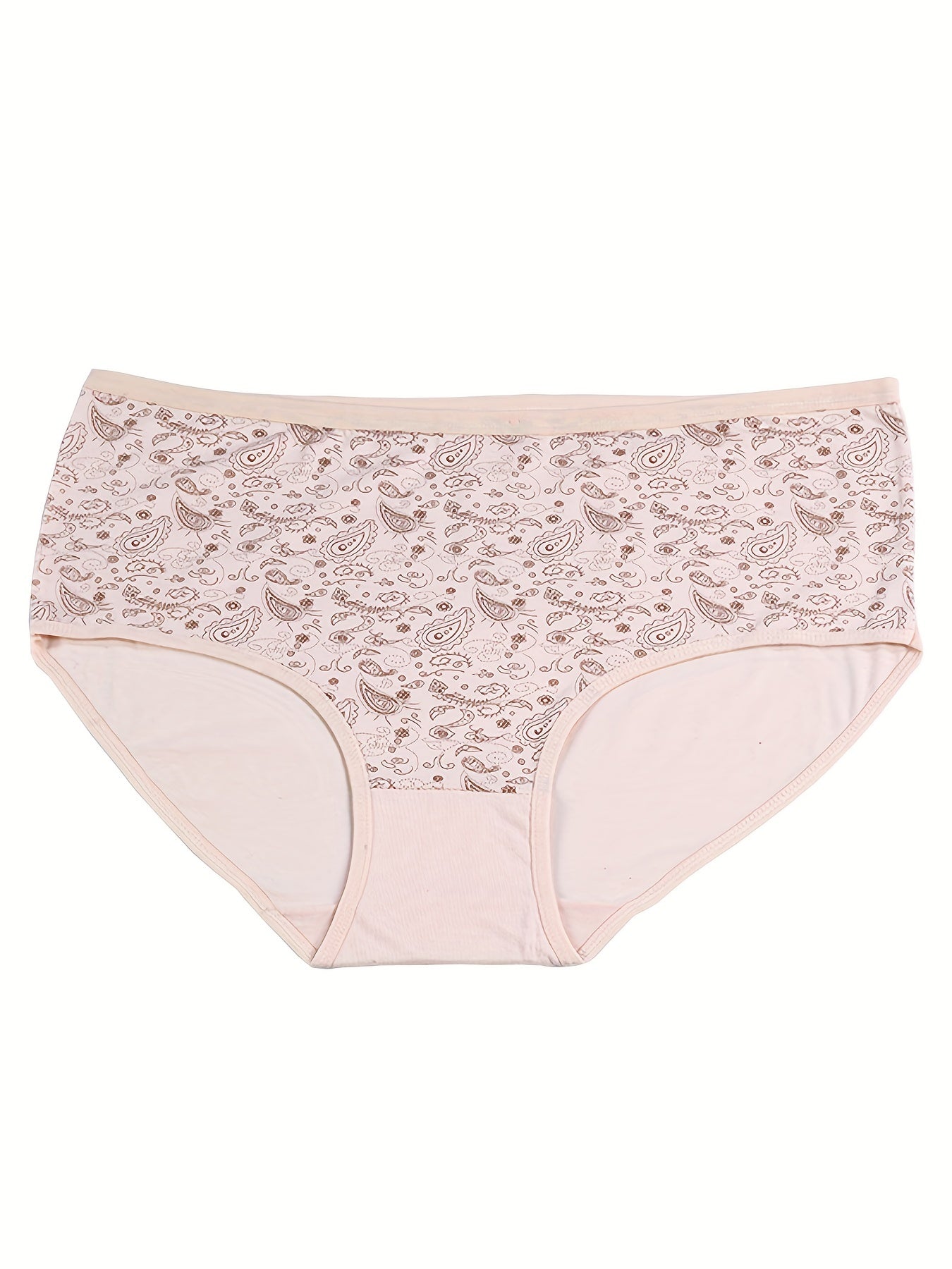 4 Pack Women's Plus Paisley Print Medium Stretch Underwear Set