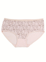 4 Pack Women's Plus Paisley Print Medium Stretch Underwear Set