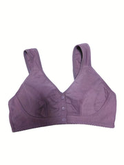 Front Buckle Wireless Bra Comfy & Breathable Push Up Bra