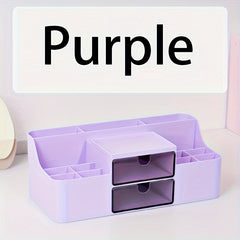 Desktop Stationery Storage Drawer Box Plastic Multifunctional Desk Organizer