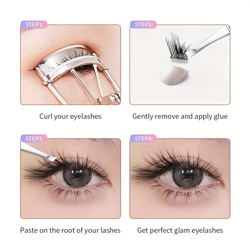 Cat Eye False Eyelashes Foxes Eye Segmented Lashes Extensions DIY