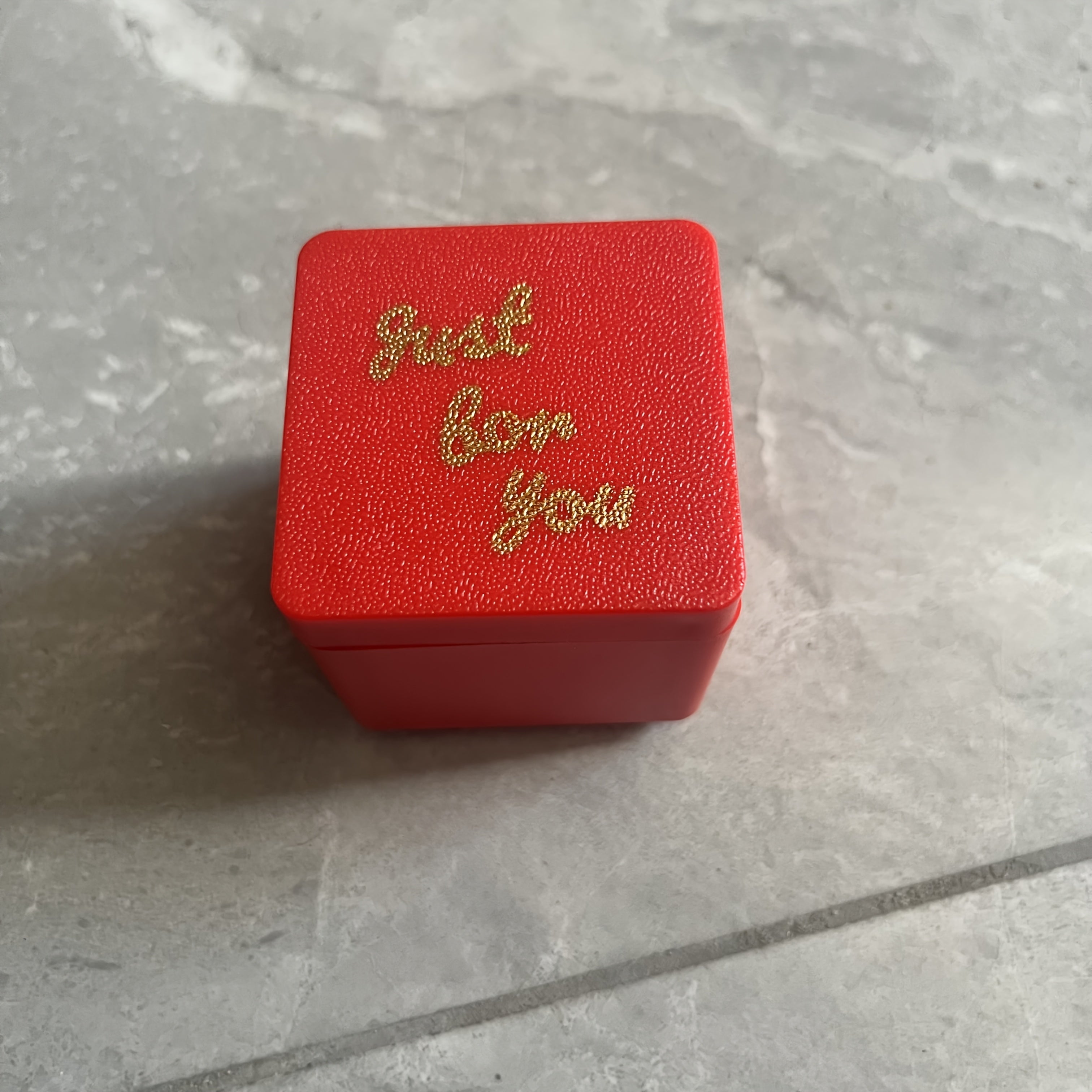 Funny Prank Box with Secret Compartment for Adults - Red Gag Toy
