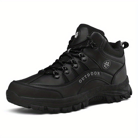 Men's Hiking Boots Lace Up, Wear Resistant Outdoor Shoes for Climbing