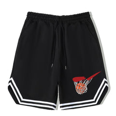 Men's Stripe Comfy Shorts with Elastic Waist for Summer