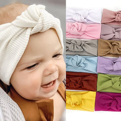 Cute Knotted Elastics Hairbands for Baby Girls