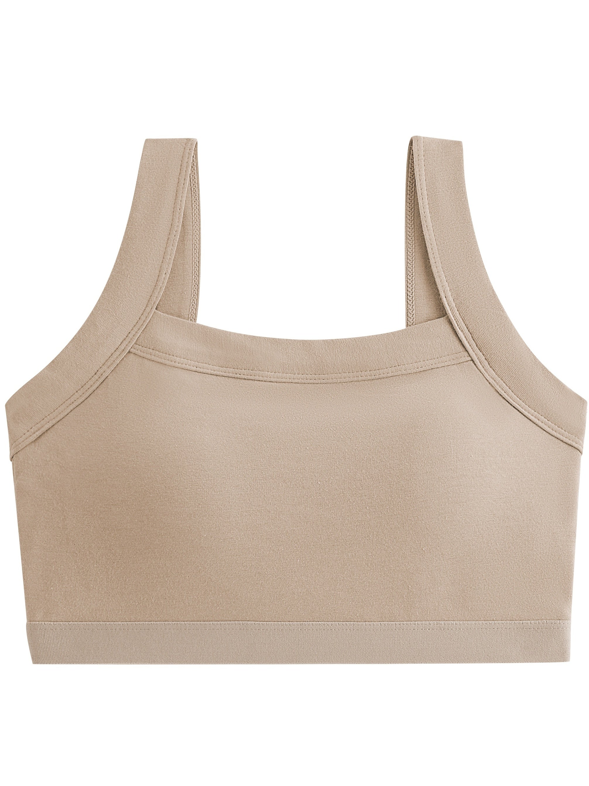 Summer Solid Sports Bra with Beauty Back Cami Workout Fitness Bra