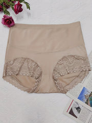Women's Plus Lace High Rise Butt Lifting Underwear