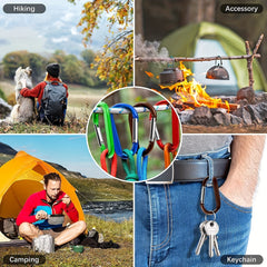 5pcs Aluminum Camping Hooks for Tents - Multifunctional Mountaineer