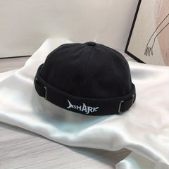 Shark Skull Embroidery Beanie Cap Hip Hop Hat