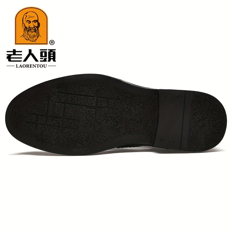 LAORENTOU Men's Brogue Hollow Out Sandals Non Slip Smart Casual Shoes