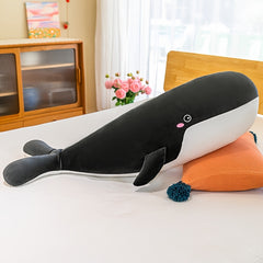 Cute Whale Plush Toy Ocean Stuffed Animal with Smiling Face