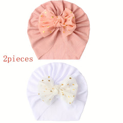 Baby Cap Breathable Bow Hair Ornament Cap