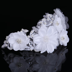 Lace Bride Hair Band Wedding Hair Accessories Yarn Flower Bride Headband