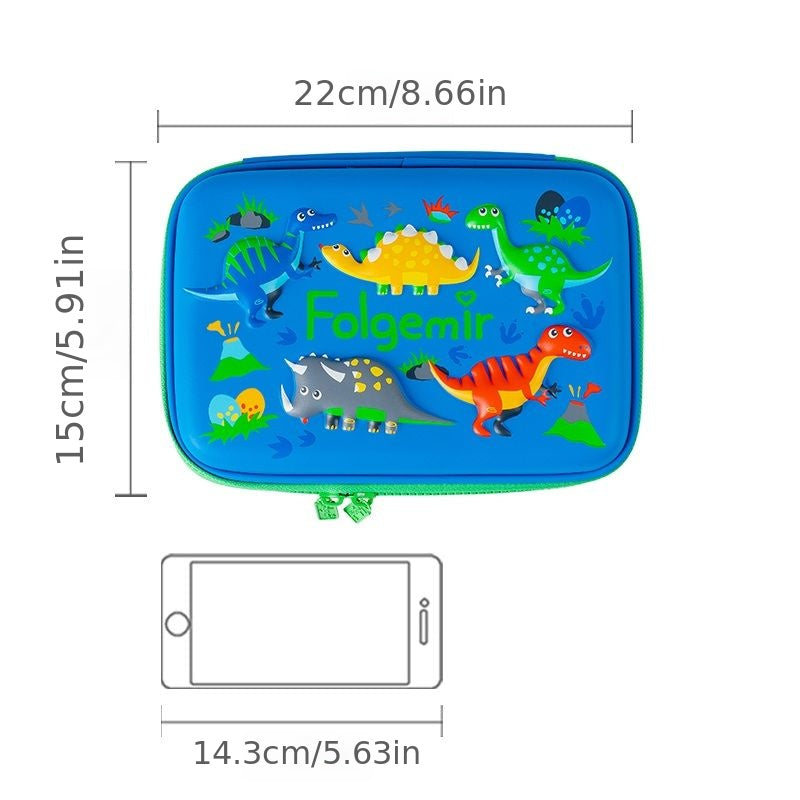 Kids Cartoon Pencil Case Hard Pen Case Educational Painting Bag
