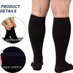 Copper Compression Socks 20-30 MmHg for Plus Size Women & Men