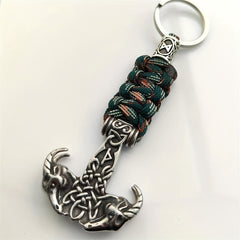 Viking Stainless Steel Double Sheep Head Hammer Pendant