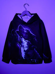 Wolf 3D Print Boys Hooded Sweatshirt Spring Fall Kids Hoodie Tops