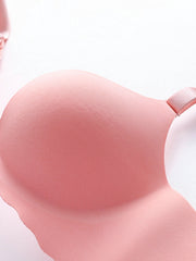 Plunging Push Up Bra Adjustable Padded Bra Women's Lingerie