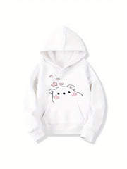 Girls Bear Pattern Smart Hoodie for Halloween Party