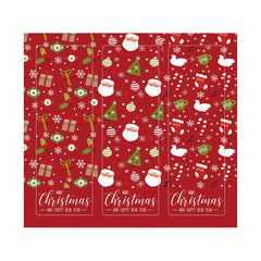 90pcs Merry Christmas Stickers Labels Holiday Boxes Bag Sealing Xmas Party Decor