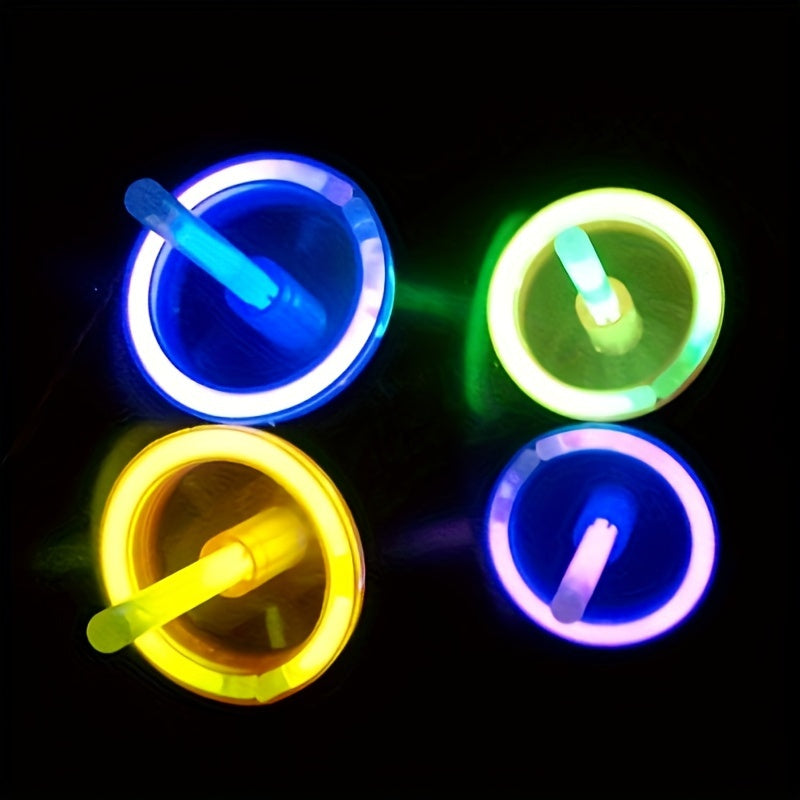 DIY Fluorescent Rotating Toy Set with 4 Sticks