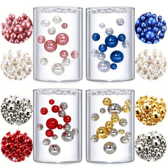 50pcs Floating Beads No Hole Pearl Vase Filler DIY Wedding Birthday Centerpieces